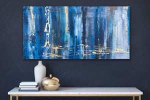 Forces of Blue 48" x 24"