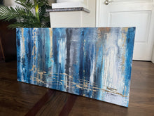 Load image into Gallery viewer, Forces of Blue 48" x 24"