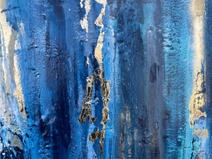 Forces of Blue 48" x 24"